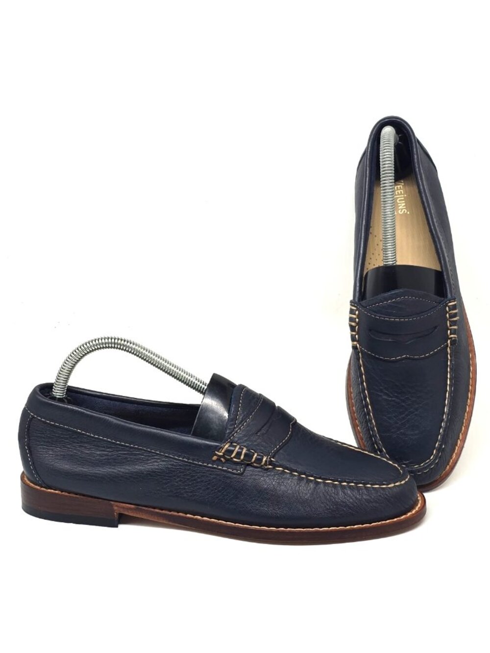 G.H. Bass & Co. Weejuns Navy Blue Leather Penny Loafers Men’s Size 8.5M